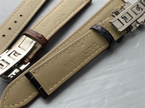 breitling black leather strap|genuine breitling leather strap.